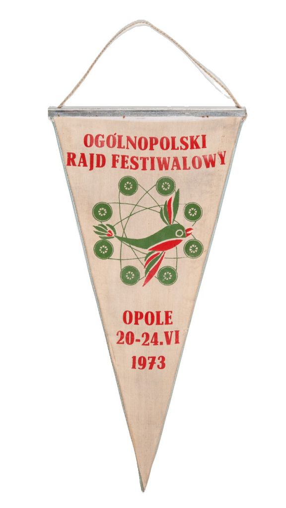 Proporczyk z Rajdu Festiwalowego w Opolu