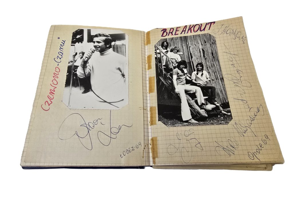 Zeszyt fanki z autografami