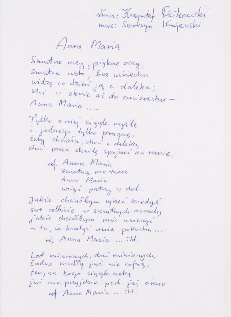 Krzysztof Dzikowski - Anna Maria, depozyt Artura Wolskiego