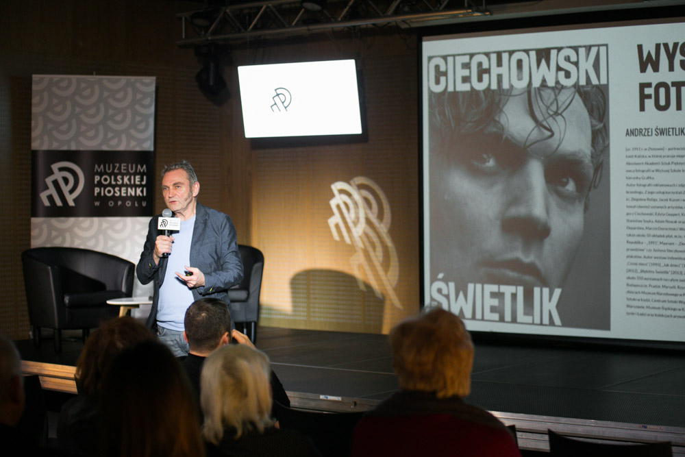 Paweł Tański w Muzeum Polskiej Piosenki