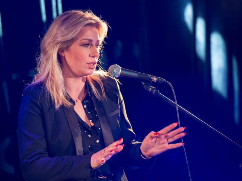 Katarzyna Cerekwicka gościem Małej Akademii Piosenki, 26.02.2018. Fot. S. Mielnik