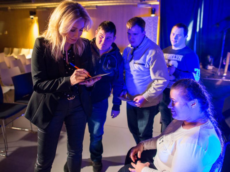 Katarzyna Cerekwicka gościem Małej Akademii Piosenki, 26.02.2018. Fot. S. Mielnik