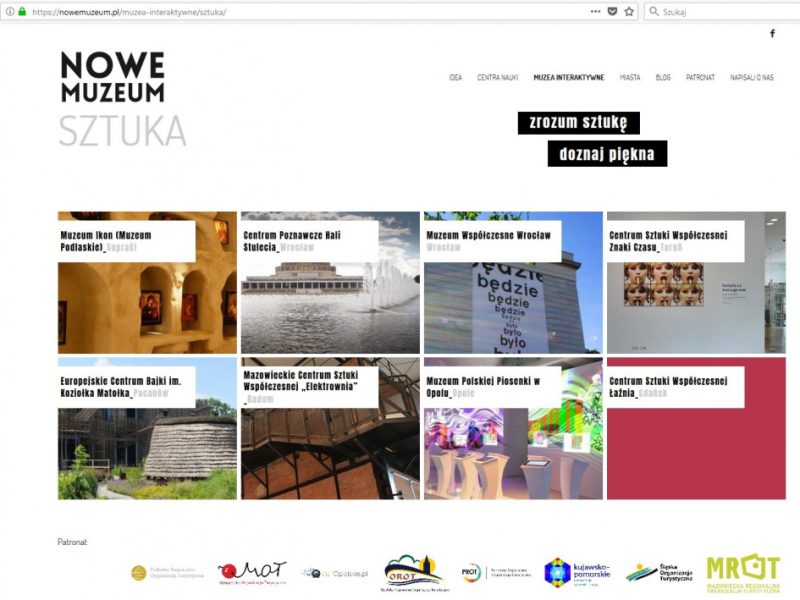 Jesteśmy w projekcie Nowe Muzeum