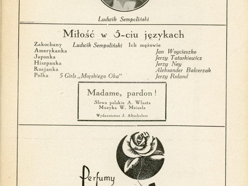 Fragment programu Morskiego Oka – „Gwiazdy Warszawy”, źródło: ze zbiorów Anny Mieszkowskiej