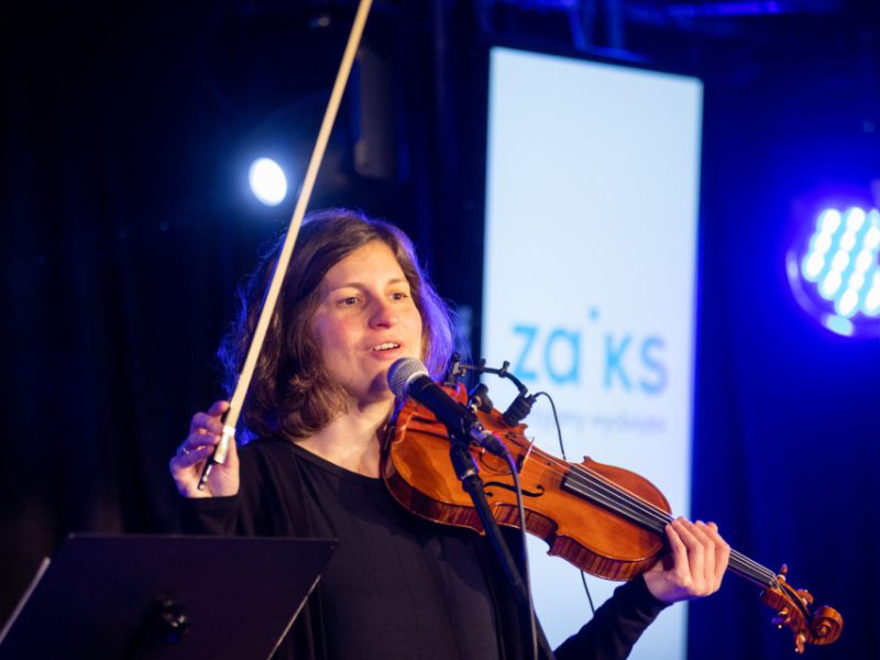 Maria Ołdak w Małej Akademii Instrumentów, fot. S. Mielnik
