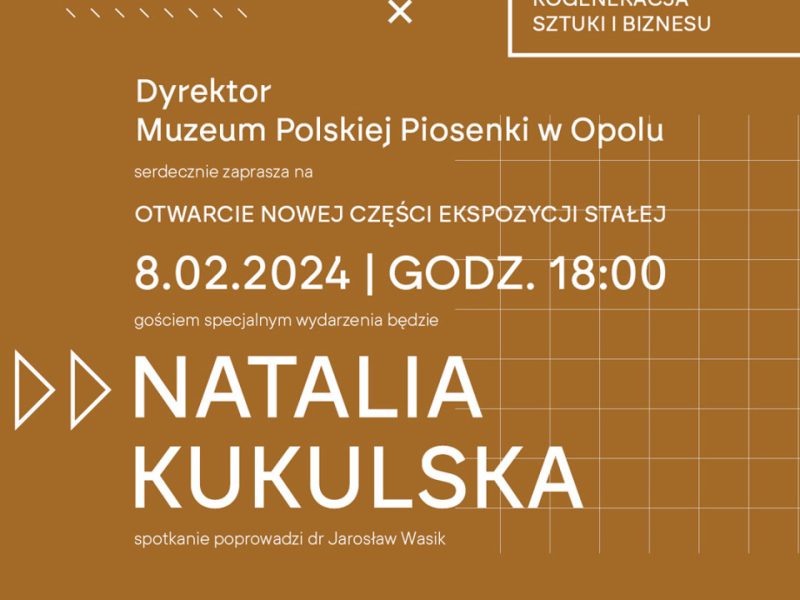 Grafika z zaproszeniem na spotkanie z Natalią Kukulską