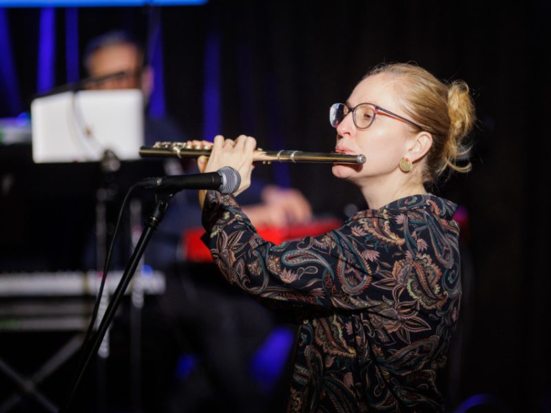Zdjęcie z zajęć Małej Akademii Instrumentów z udziałem Małgorzaty Hlawsy