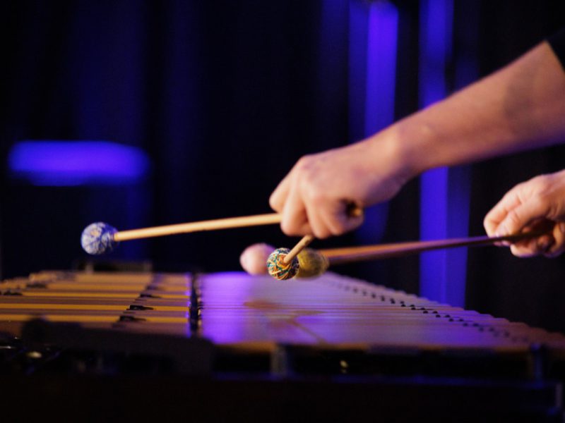 Zdjęcie z warsztatów w ramach Małej Akademii Instrumentów z udziałem Igora Przebindowskiego