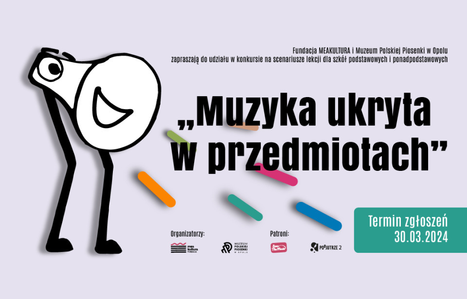 Werdykt jury konkursu na scenariusze lekcji pt. „Muzyka ukryta w przedmiotach"