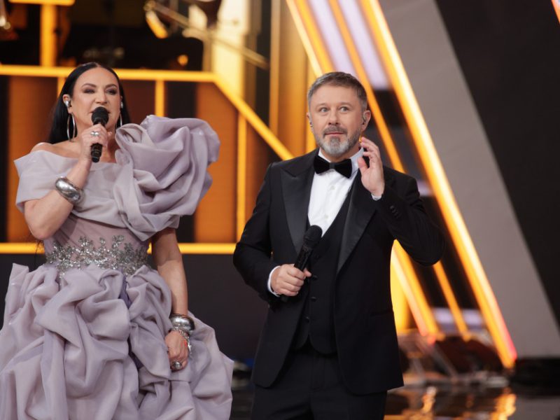 Kayah i Andrzej Piaseczny - prowadzący koncert Premiery