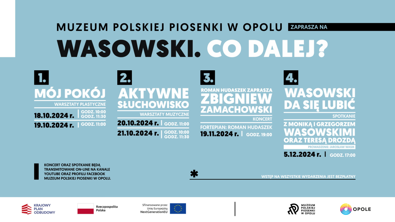 Zapraszamy do udziału w projekcie pt. "Wasowski. Co dalej?"