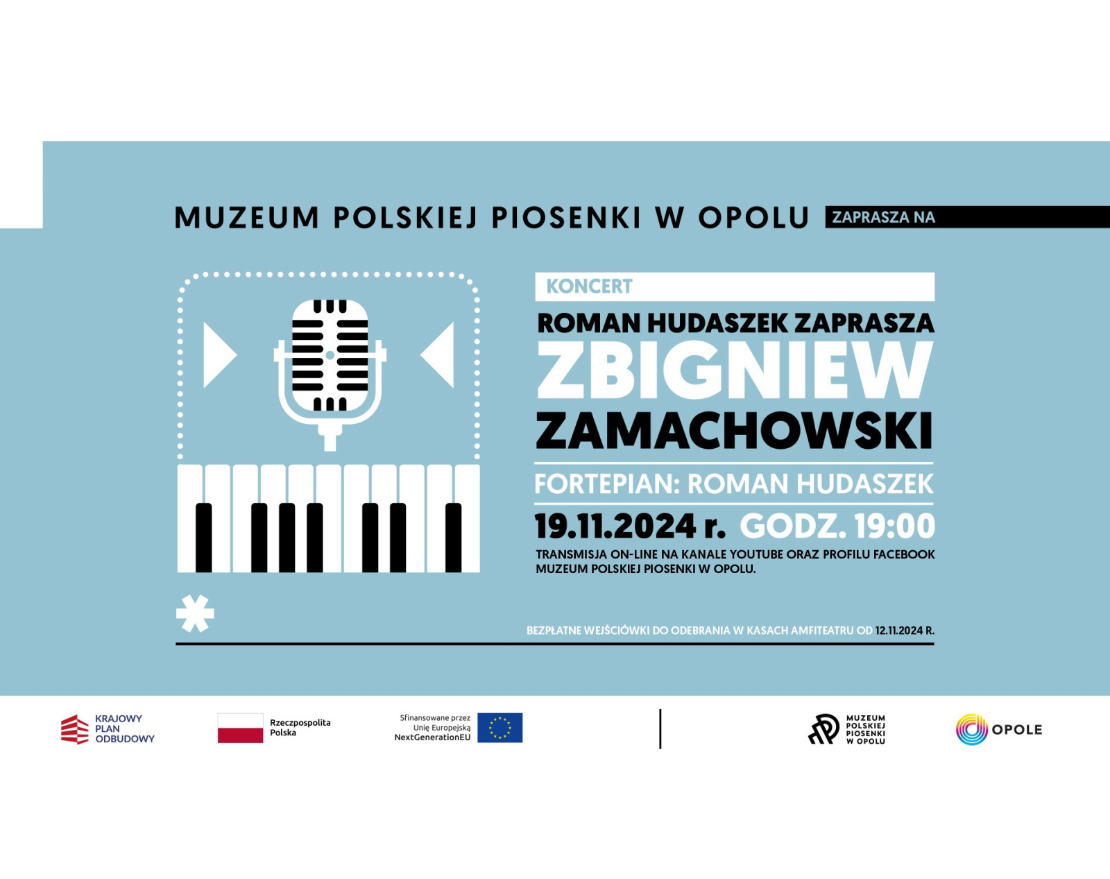 Bilety na koncert Zbigniewa Zamachowskiego i Romana Hudaszka wyprzedane