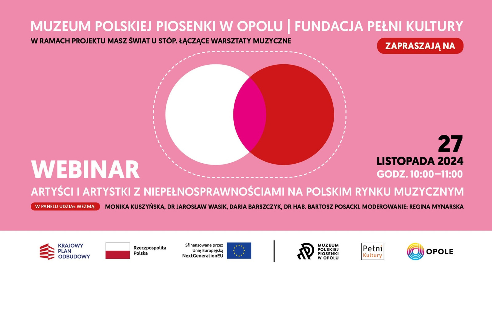 Za nami pierwszy webinar z cyklu "Masz świat u stóp. Łączące warsztaty muzyczne"