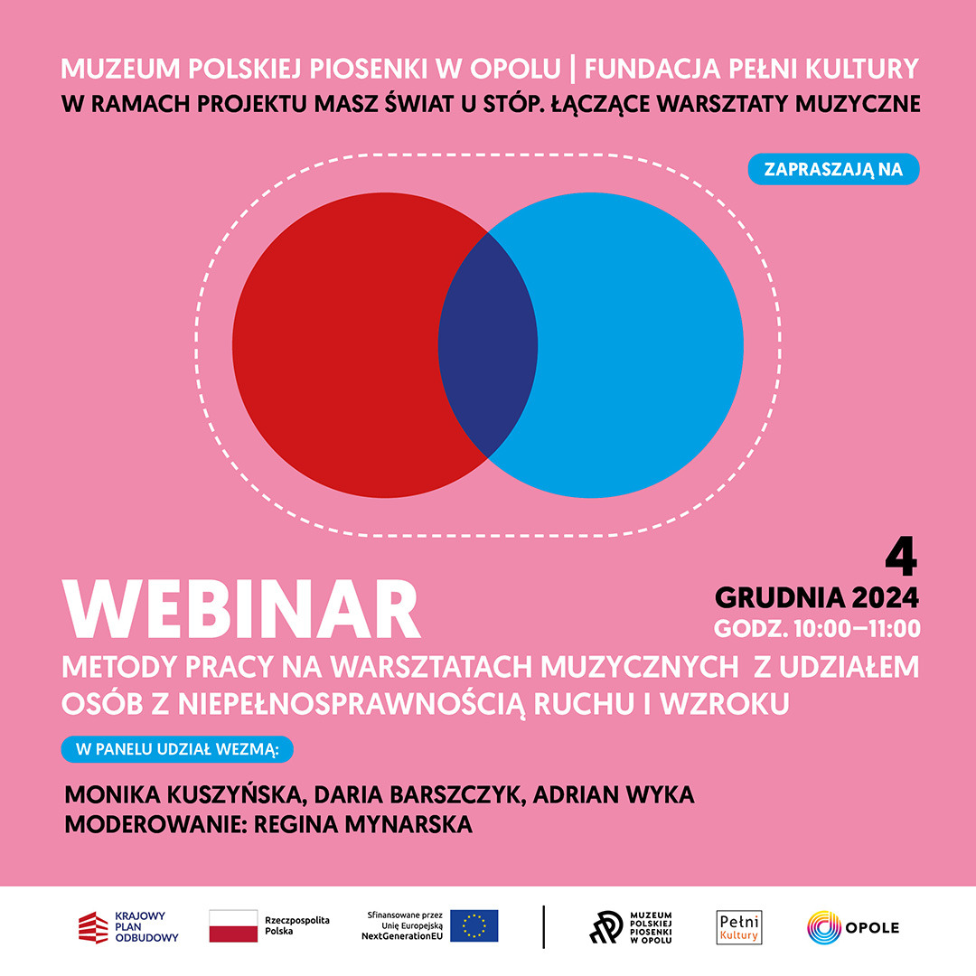 Webinar. Masz świat u stóp. Łączące warsztaty muzyczne.