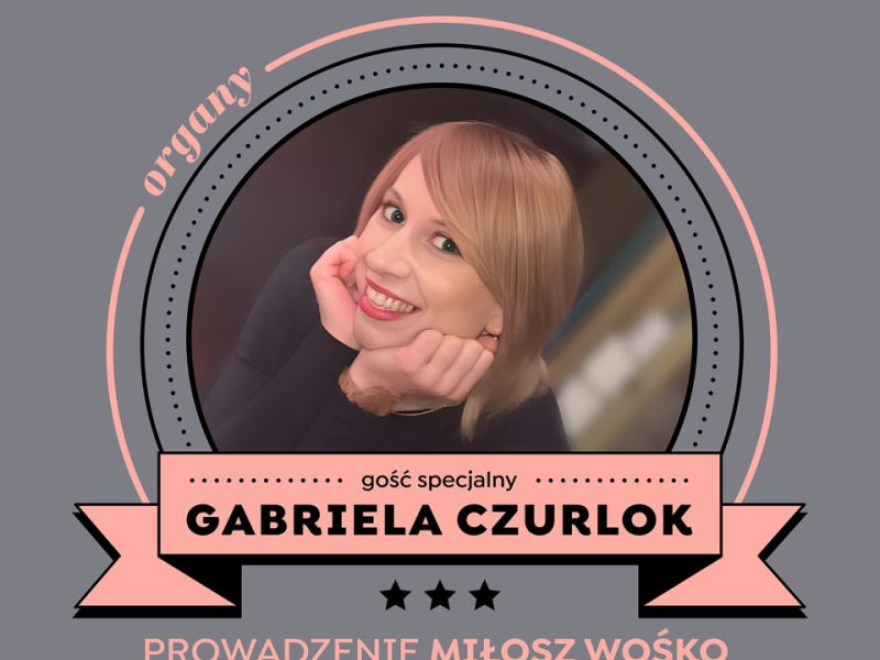 Plakat z zaproszeniem na warsztaty. Treść jak w artykule, napisana białymi, czarnymi i różowymi literami. Szare tło, w centrum w półkole zdjęcie artystki - gwiazdy spotkania
