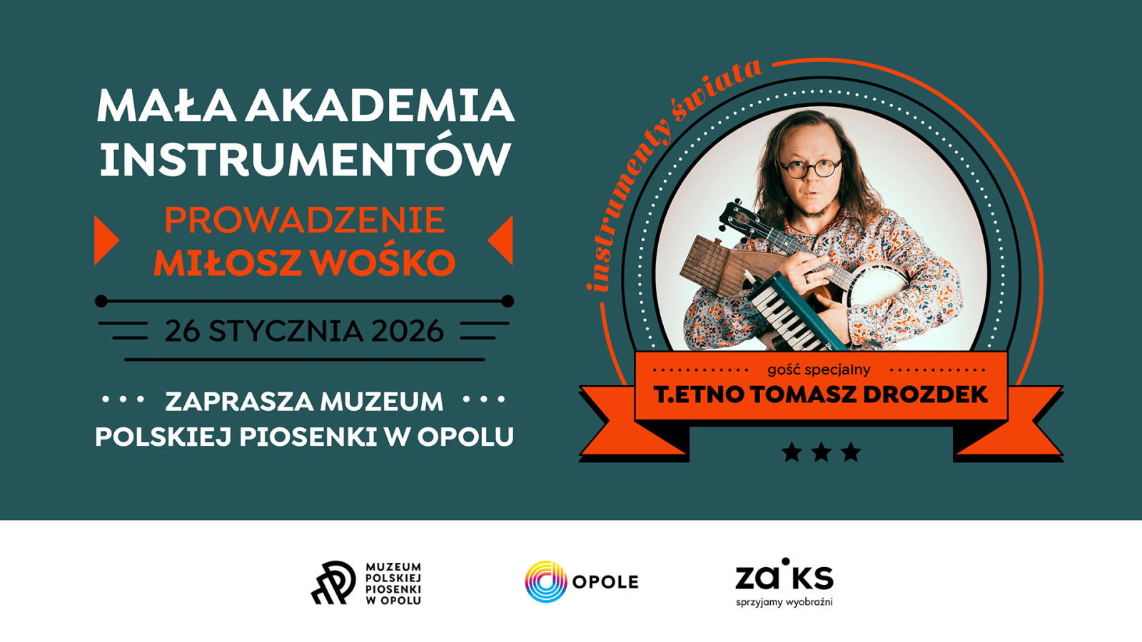 T.ETNO - Tomasz Drozdek w styczniowej Małej Akademii Instrumentów