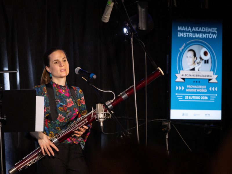 Mała Akademia Instrumentów z Alicją Kieruzalską (fagot), fot. S. Mielnik