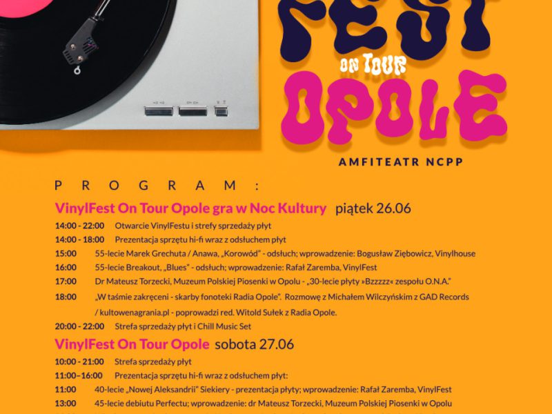 VinylFest On Tour Opole - program