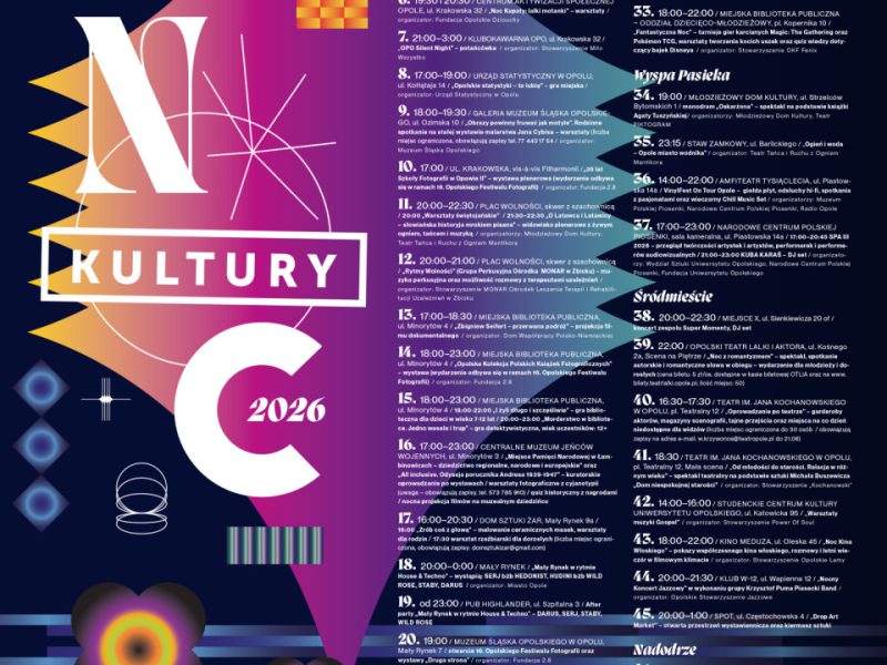 Noc Kultury 2026 - program