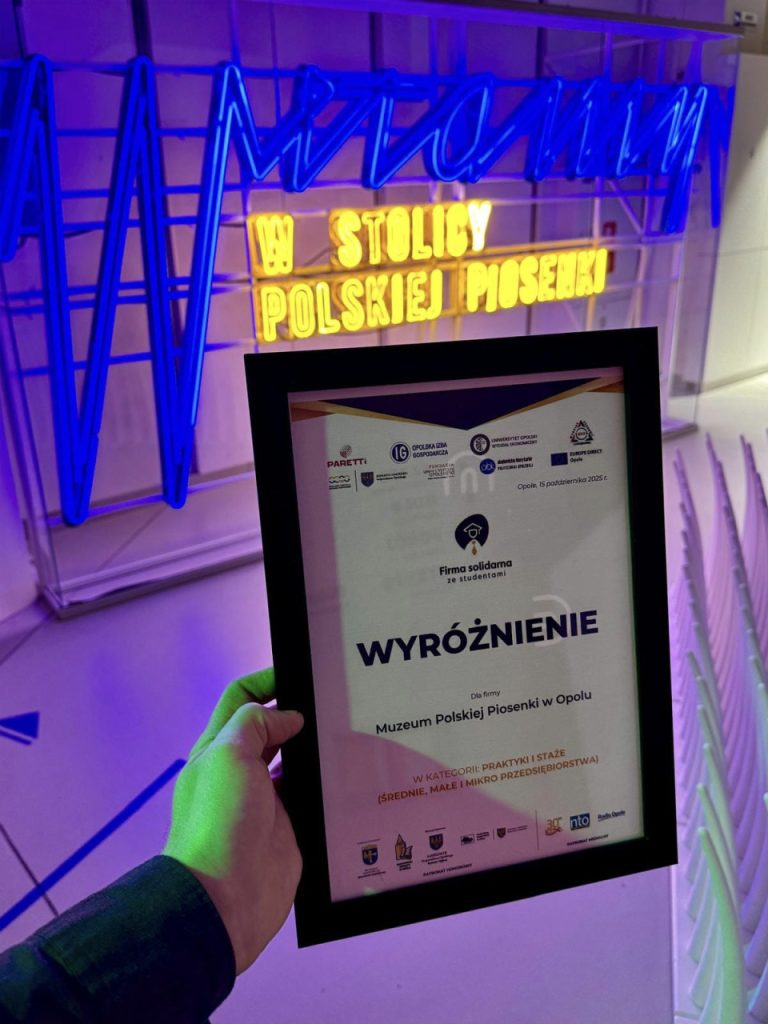 „Firma solidarna ze studentami” - wyróżnienie w kategorii: Pracodawcy oferujący studentom, uczniom oraz słuchaczom staż i praktyki zawodowe podczas edukacji